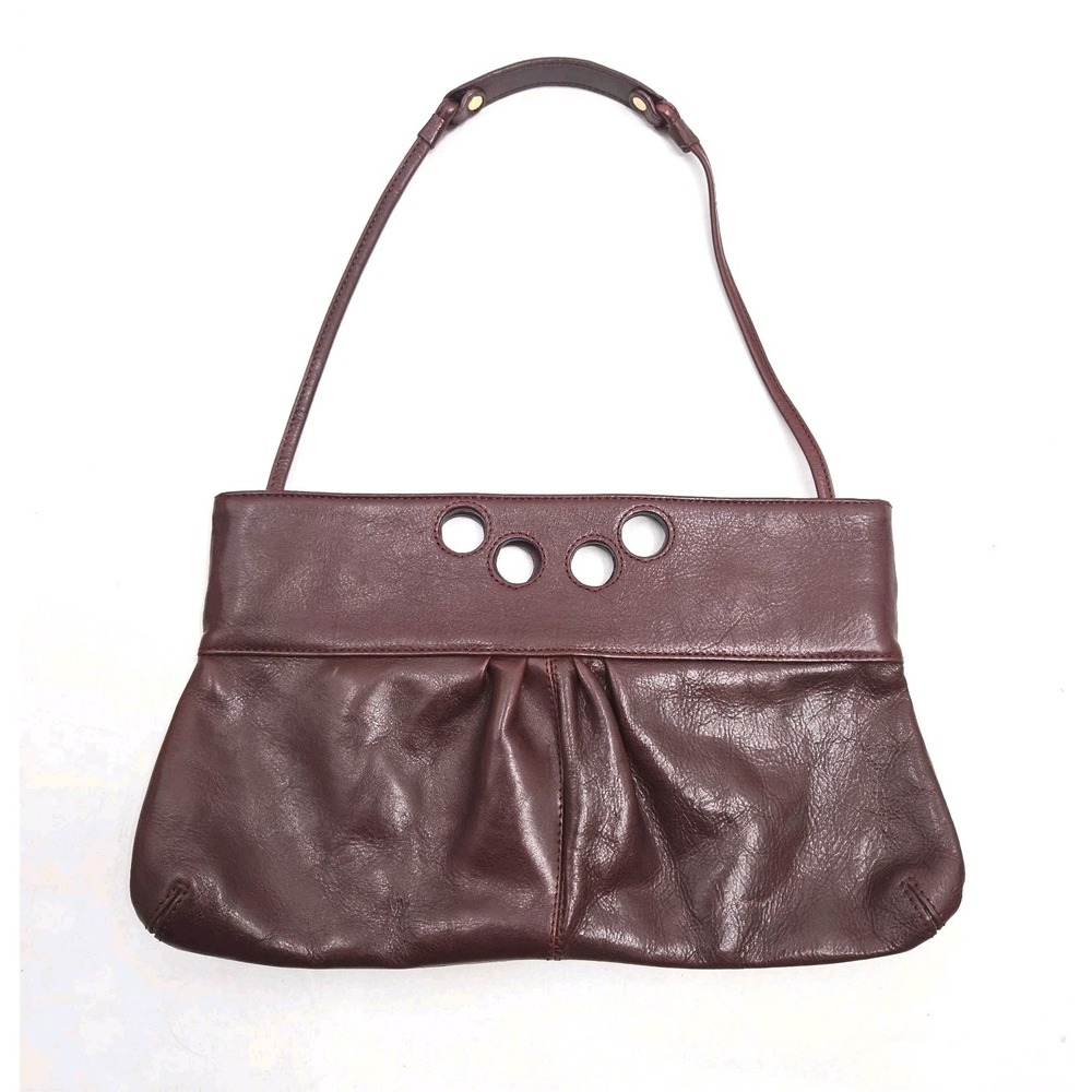 Latico Clutch Leather Convertible Shoulder Bag Cognac Brown